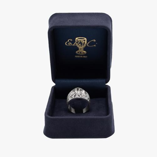 Anel Pelicano prateado