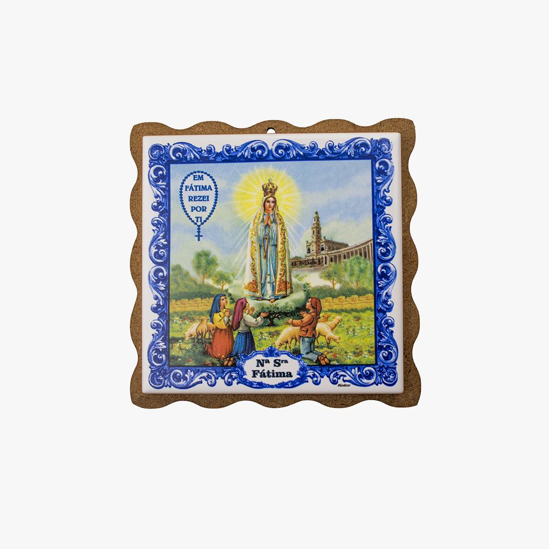 Azulejo Aparição - Em Fátima rezei por ti