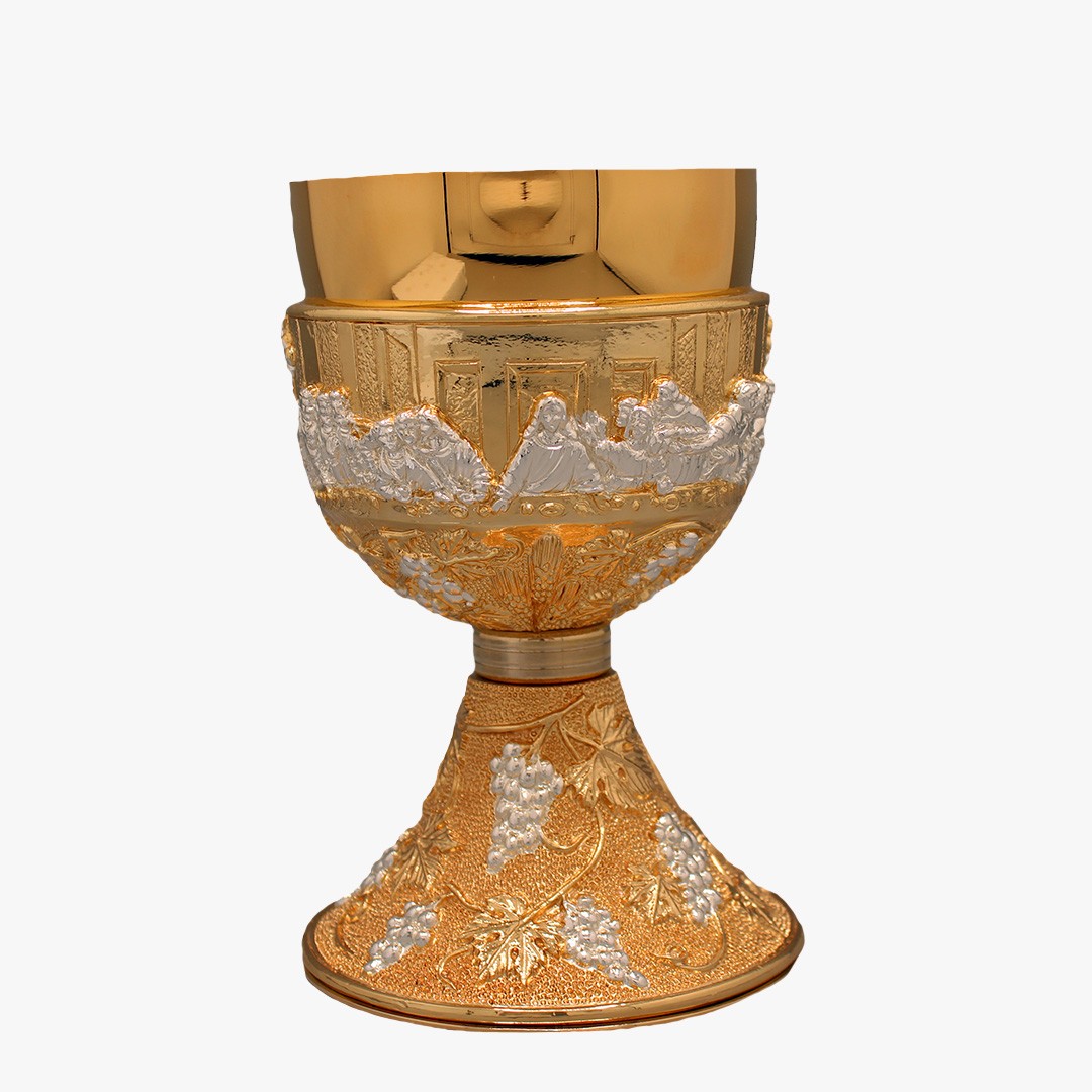 Cálice Última Ceia dourado