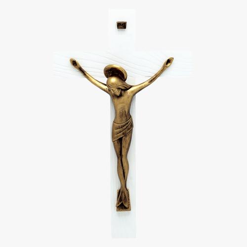 Crucifixo em madeira Dourado