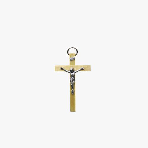 Crucifixo Madeira Clara