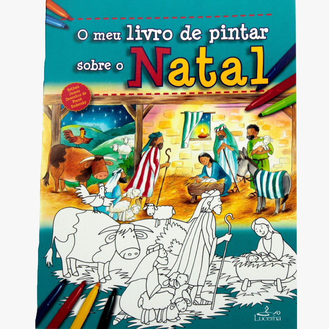 O meu livro de pintar sobre o Natal