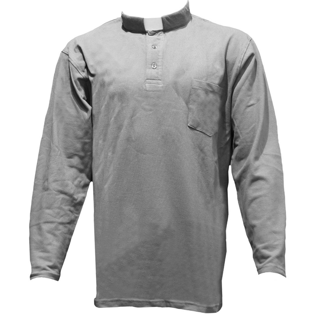 Polo Cabeção - Cinza Escuro - S - Manga Comprida