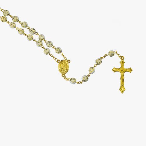 Terço Com Caixa Dourado