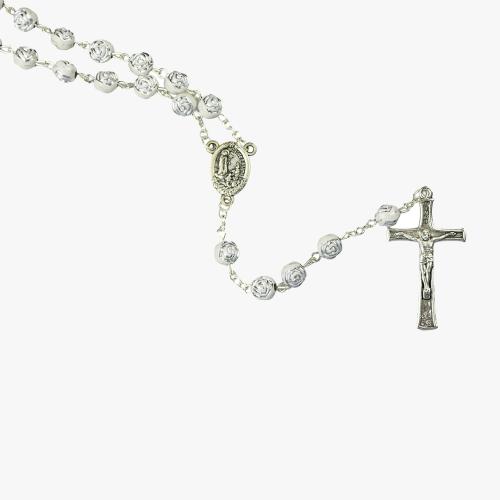 Terço Com Caixa Prateado