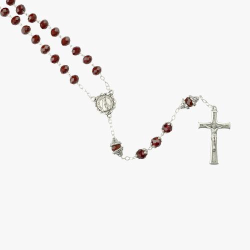 Terço Cristal Vermelho