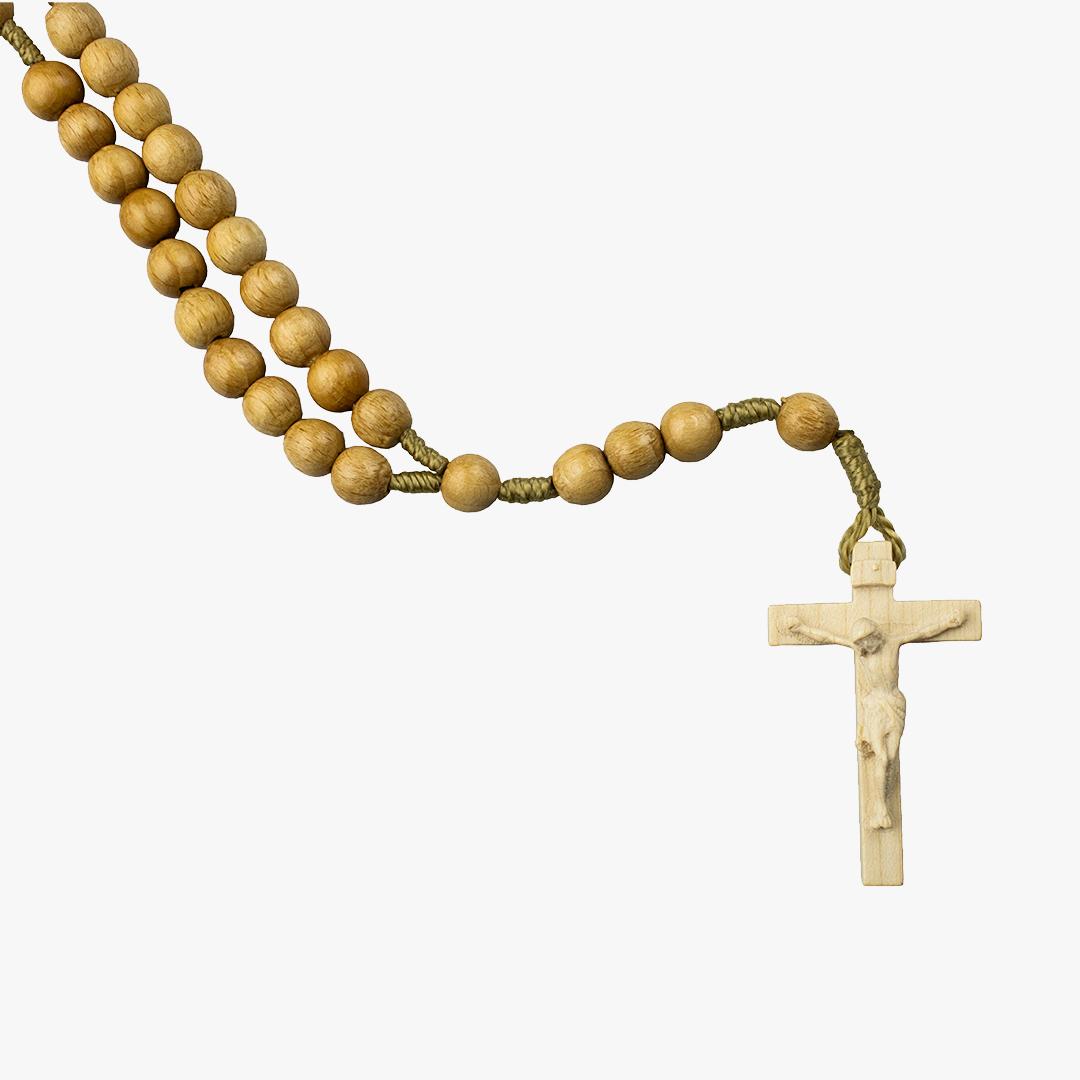 Terço de Madeira Castanho