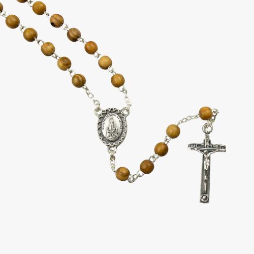 Terço de Madeira com caixa