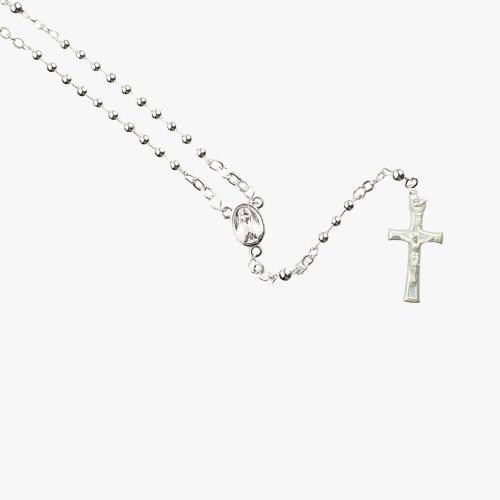 Terço de metal com caixa