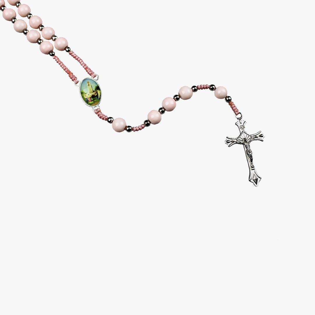 Terço Pérola Rosa
